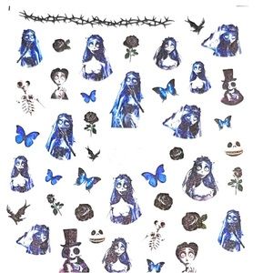 Halloween Bride Nail stickers each